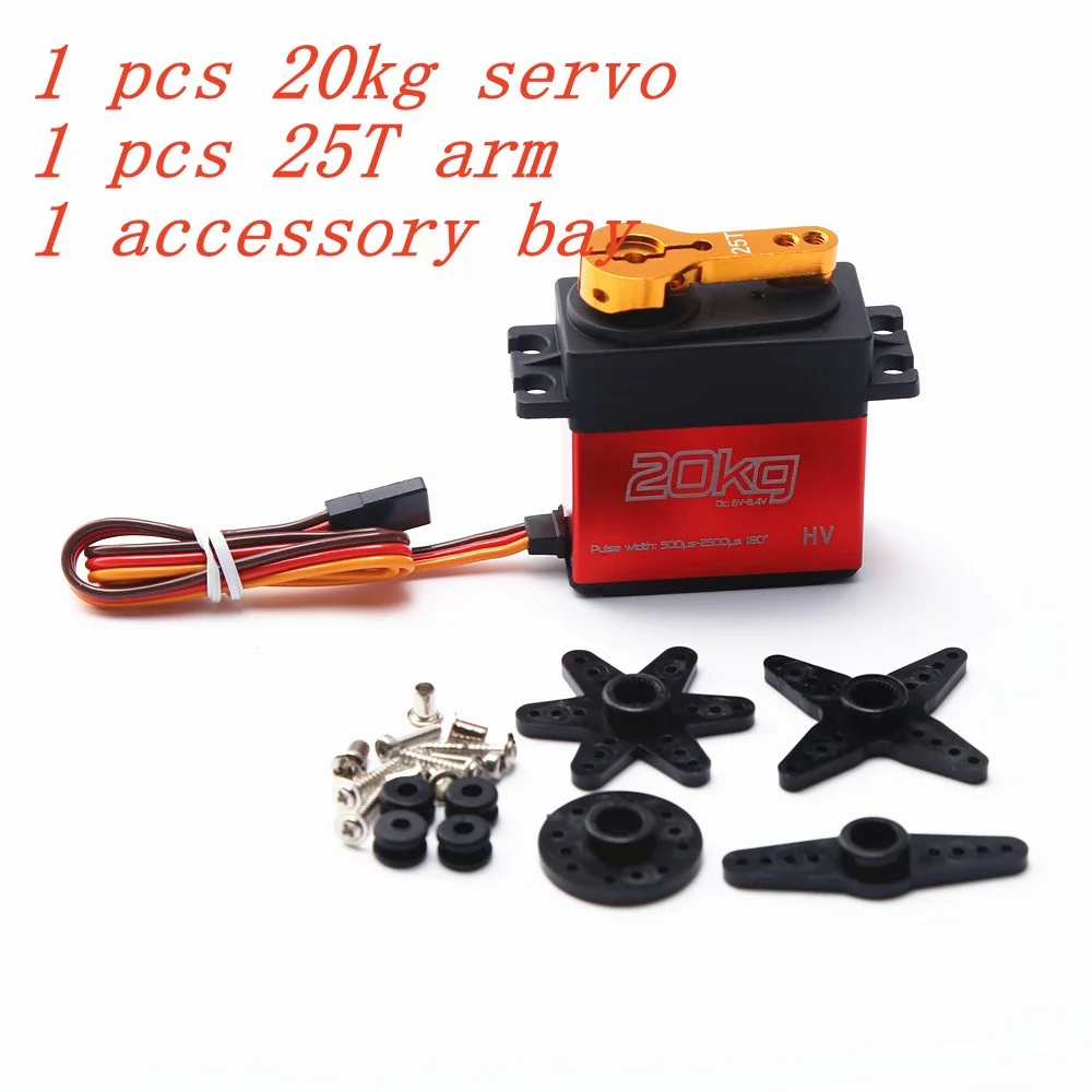 YSIDO Servo Digitale 20/25/35KG Coppia Alta Servo Impermeabile Ingranaggi In Metallo 25T Braccio per 1/12 1/10 1/8 RC Baja Off-Road Truck Auto