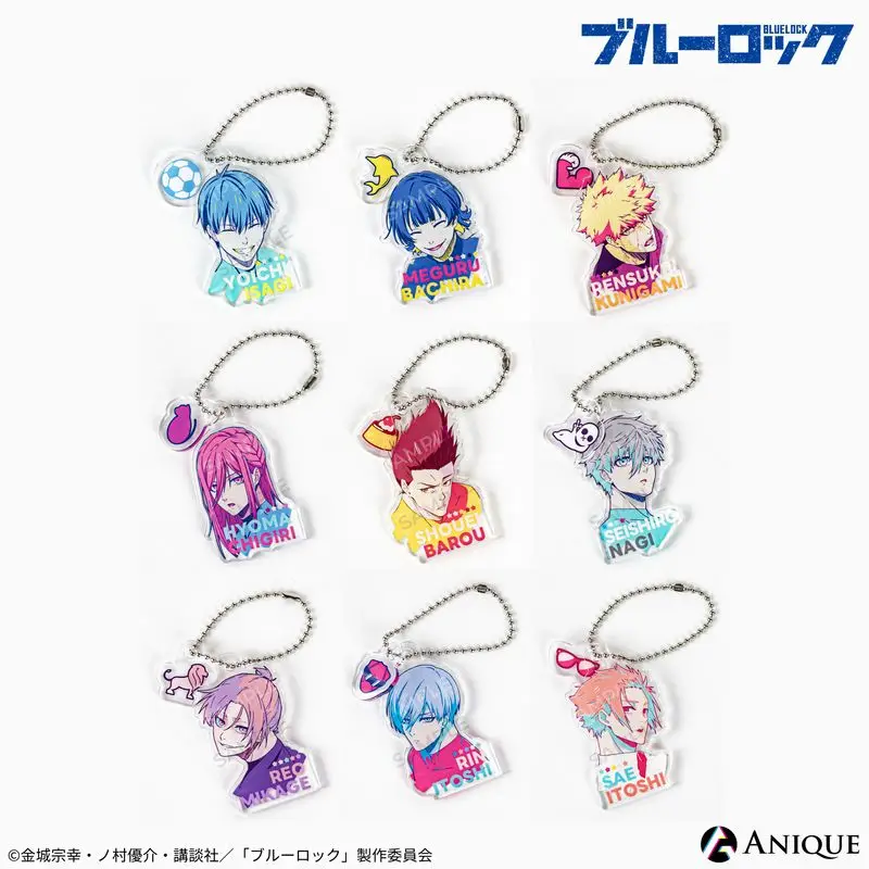 

Anime BLUE LOCK Isagi Yoichi Nagi Seishiro Itoshi Sae Cosplay Acrylic Charm Cartoon Keychain Keyring Key Ring Pendant Xmas Gift