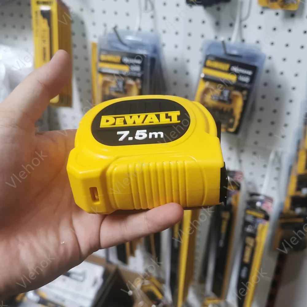 DEWALT tape measure 5m 7.5m scale wear-resistant measurement box shrinkage scale carpentry steel strip building decoration ruler