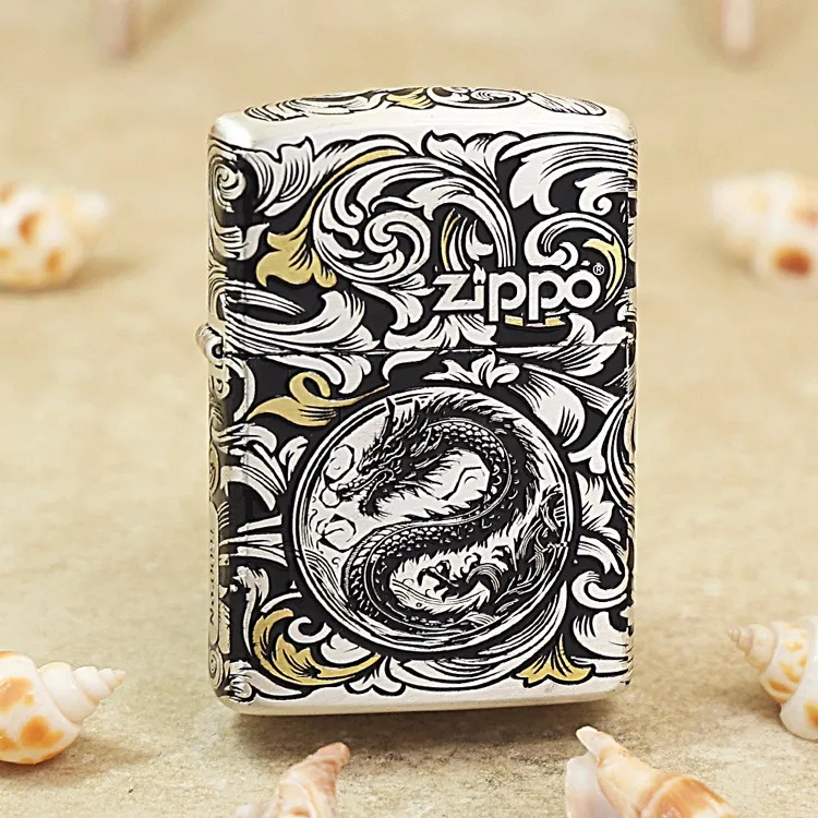 

Подлинная китайская масляная Зажигалка Zippo, медная ветрозащитная сигаретная керосиновая зажигалка, подарок с кодом против подделки