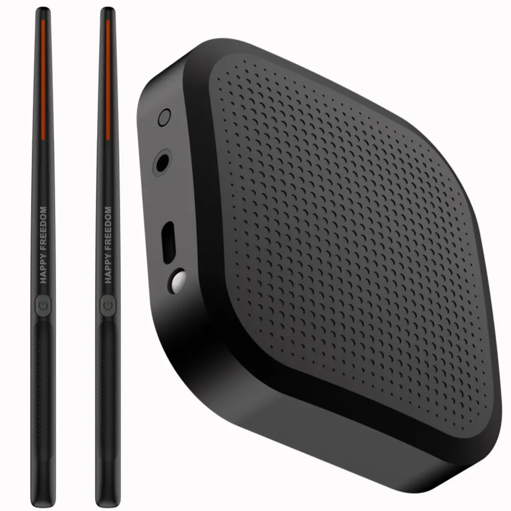 Baquetas de ar elétricas, tambor de ar portátil com baquetas, kit profissional de tambor de realidade virtual para iniciantes, crianças e adultos