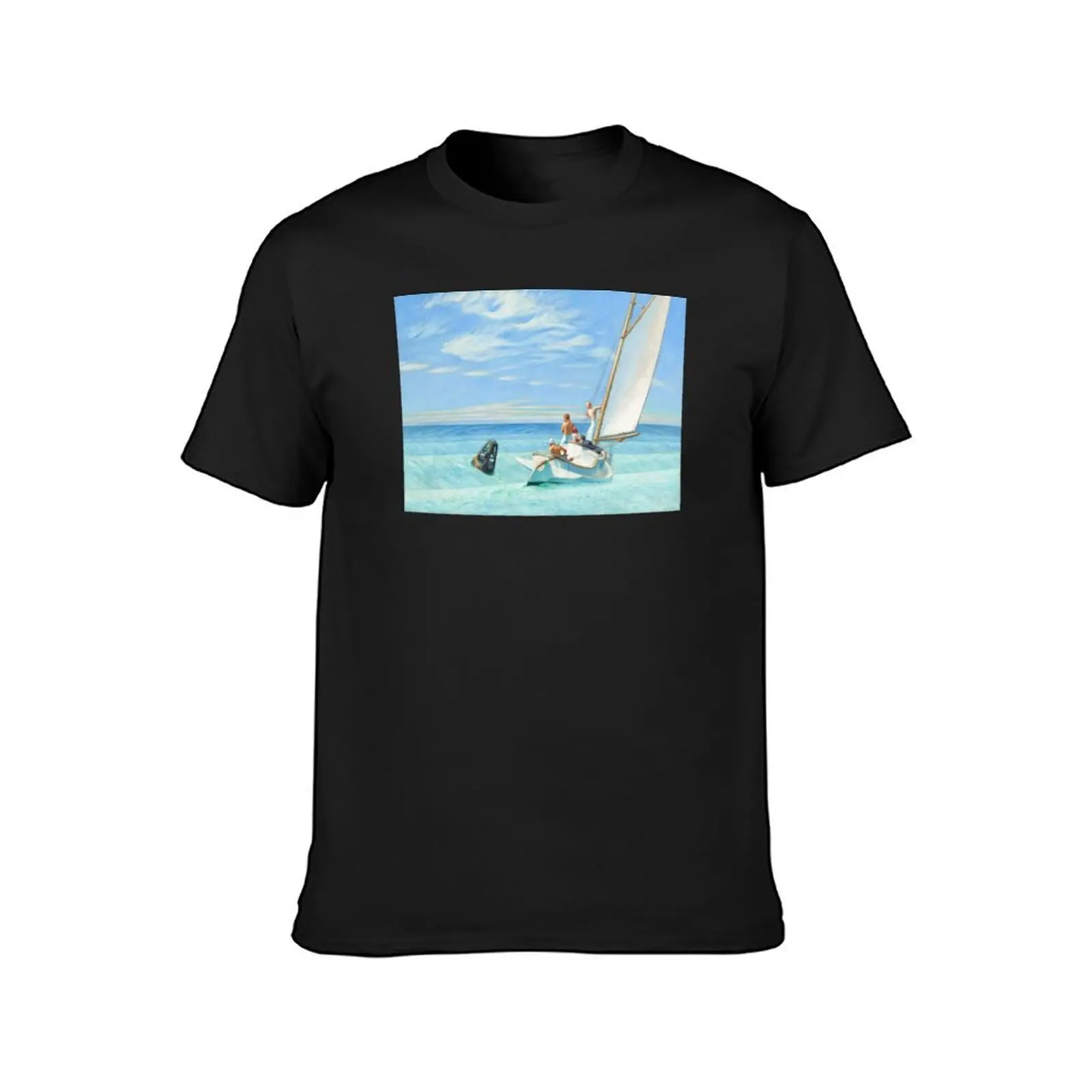 Edward Hopper - Ground Swell T-Shirt korean fashion Blouse mens clothes