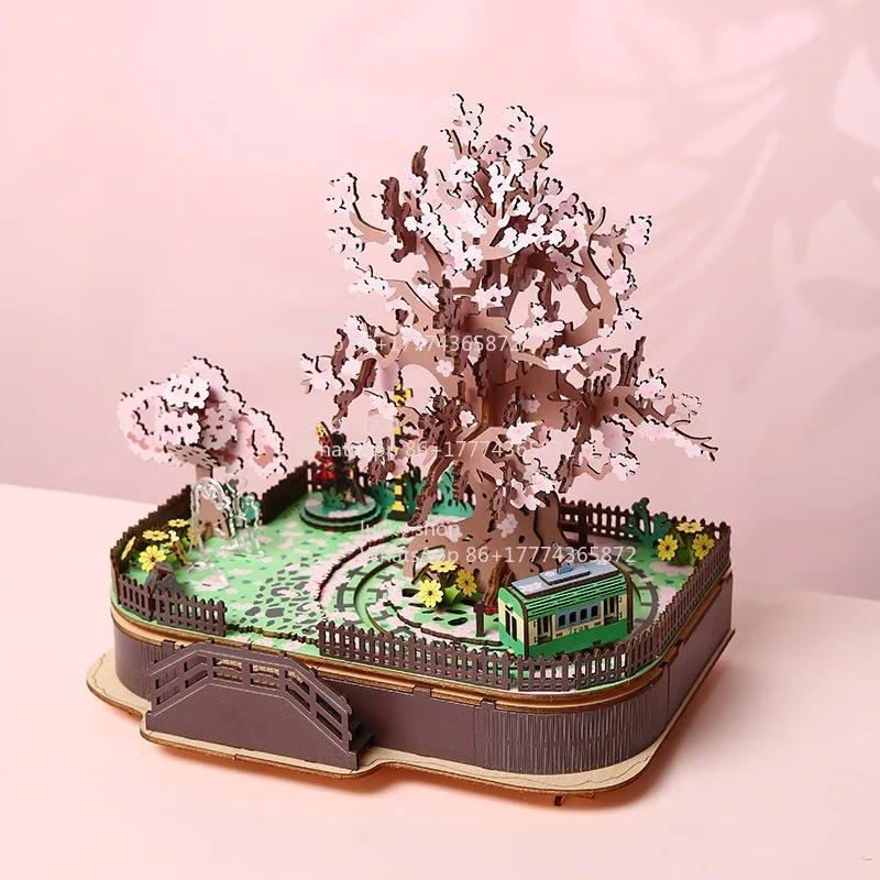 

Cherry Blossom Tree Exquisite Simulation Children's Puzzle Gifts