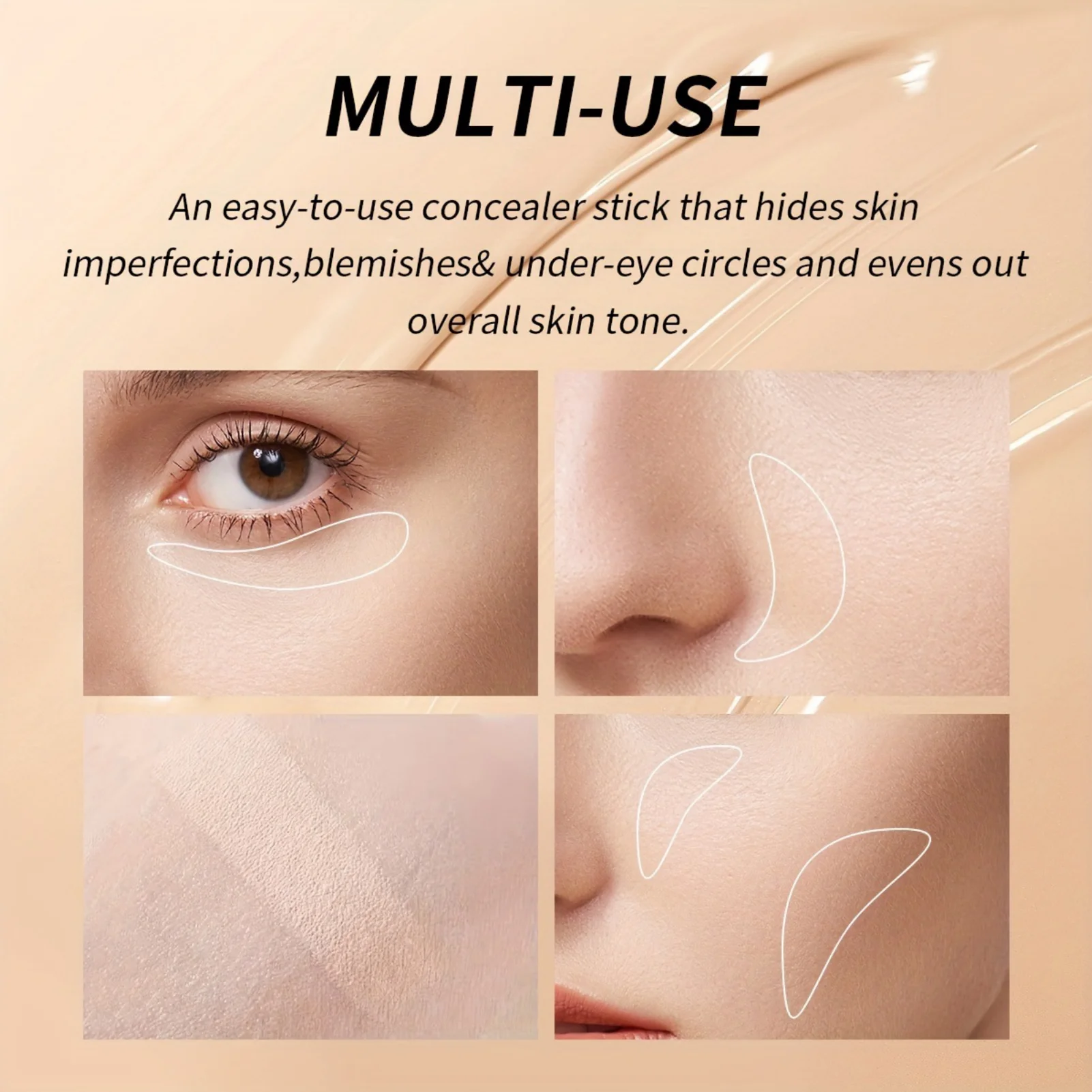 1PC ติดทนนาน,Eye-brightening,Eye คอนซีลเลอร์ดินสอ,Hydrating,ผิวแก้ไขคอนซีลเลอร์สําหรับทุกสภาพผิว