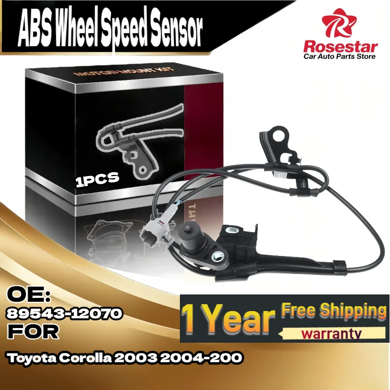 

Для левого переднего датчика ABS для Toyota Corolla 2003-2008, совместимого с 89543-12070