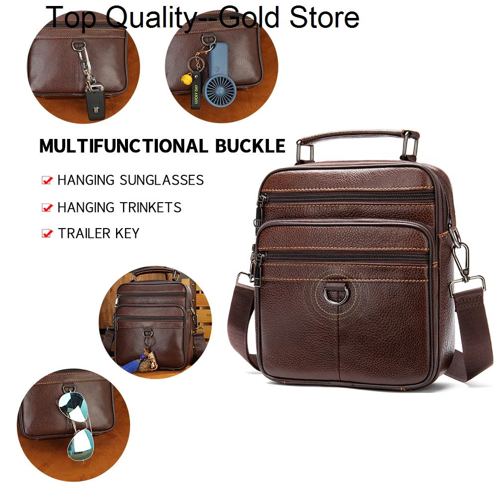 

Men's Shoulder Bag Genuine Leather Crossbody For Husband Messenger s Man Strap Handbag Sling My Orders