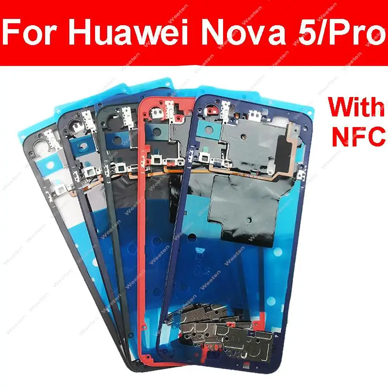 Motherboard Cover For Huawei Nova 5 5 Pro Back Frame Shell Cover on Mainboard with NFC Repair Parts