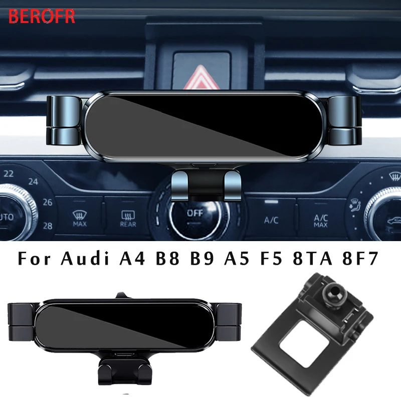 Adjustable Car Phone Mount Holder For Audi A4 B8 B9 A5 Convertible Sportback 8F 8TA 8T F5 Car Interior Accessories