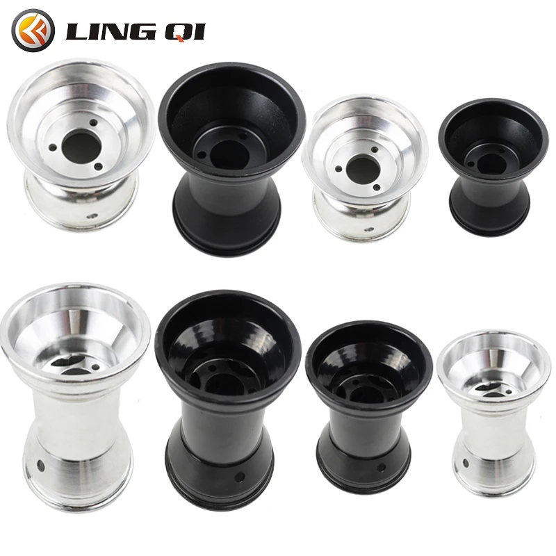 

LINGQI Modified Go Kart Aluminium Alloy 5 Inch 180-210mm 10*4.5-5 Rear Wheel Rim Fit For ATV Go-Kart Scooter Drift Car