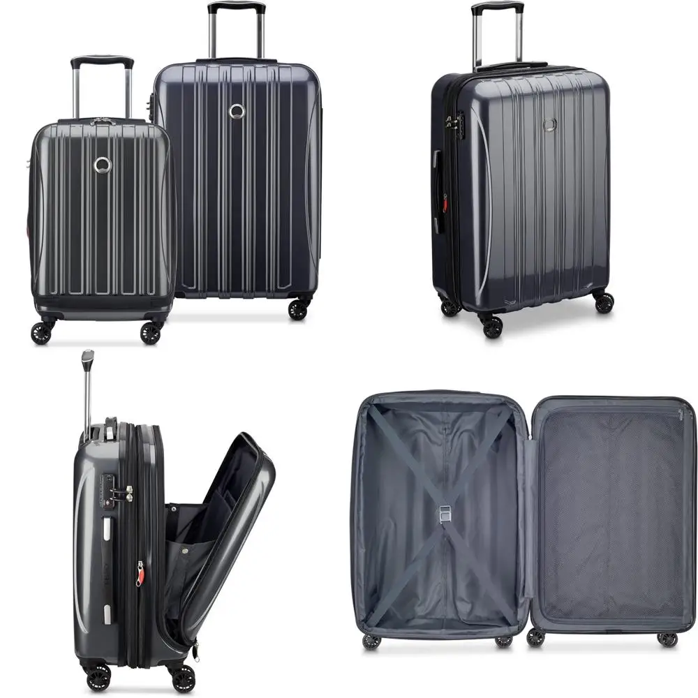 DELSEY PARIS Bagagli espandibili Helium Aero Hardside con ruote girevoli, titanio, set da 2 pezzi (19/24)