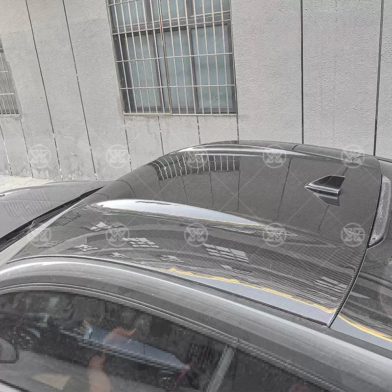 

Спойлер-сплиттер на верхнюю панель кузова для Ford Mustang 2015-2025, накладка на крышу из сухого карбона, комплект для кузова с клейкой установкой