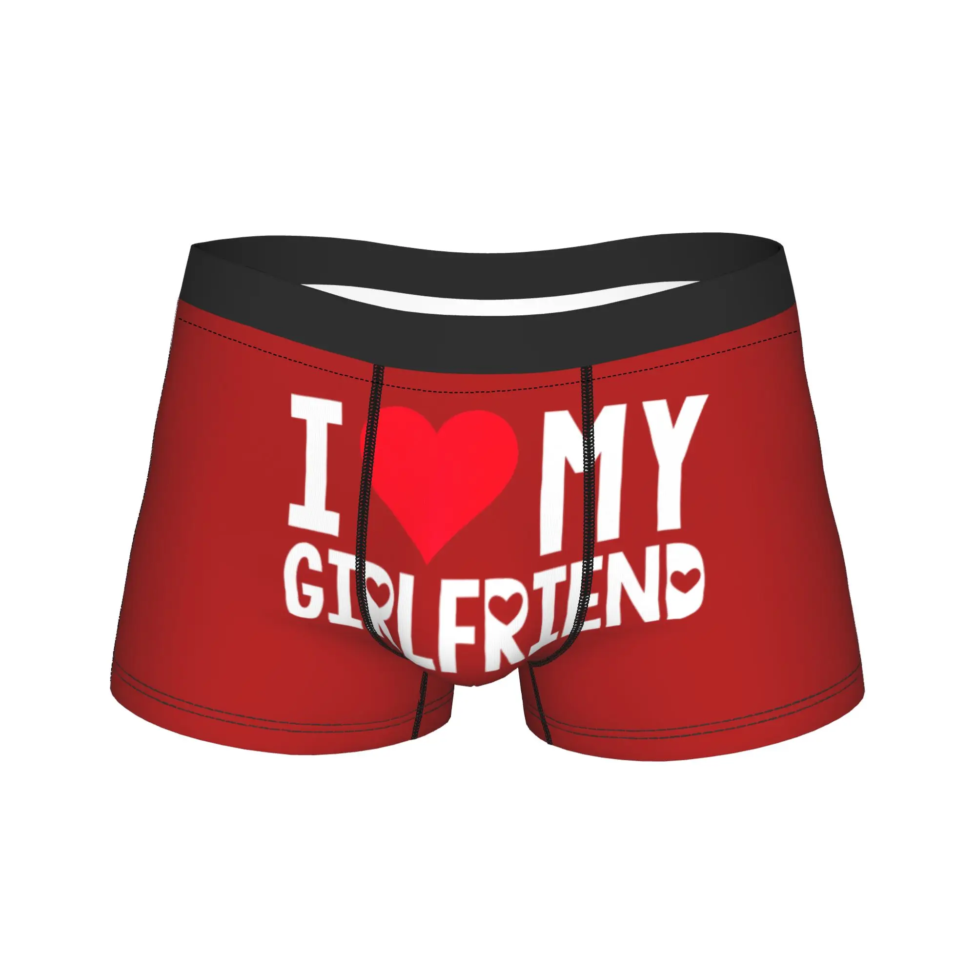 I Love My Girlfriend Shirt I Heart Girlfriend Love My GF Underwear  Novelty Panties Shorts Briefs For Men Pouch Oversize Trunk