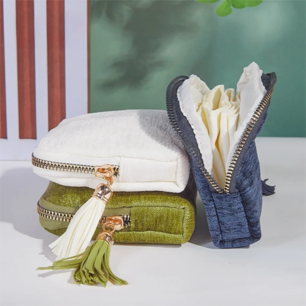 

Exquisite Jewelry Storage Bag Jewelry Display Ring Pendant Tassel Zipper Jewelry Bag Bracelet Portable Jewelry Organizer Daily