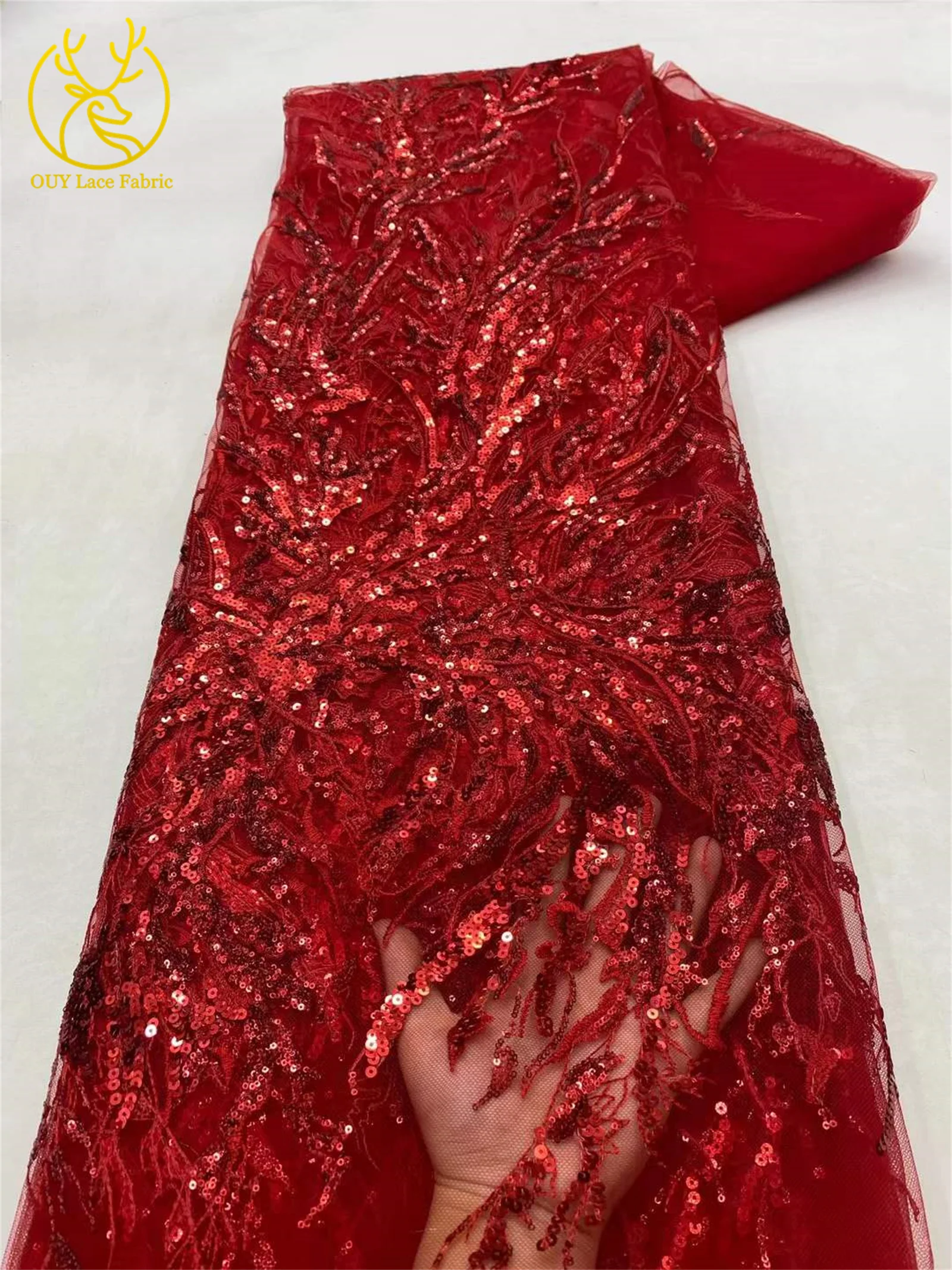 رائجة البيع النيجيري الفرنسي الدانتيل الترتر شبكة نسيج الدانتيل 2025 الأفريقي تول قماش دانتيل مطرز للنساء فستان الزفاف الخياطة