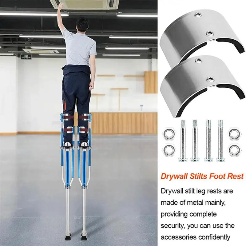 Stilts Drywall Replacement Part Aluminium Alloy Drywall Stilt Parts Metal Stilts Accessories Leg Straps Kit For Home Improvement