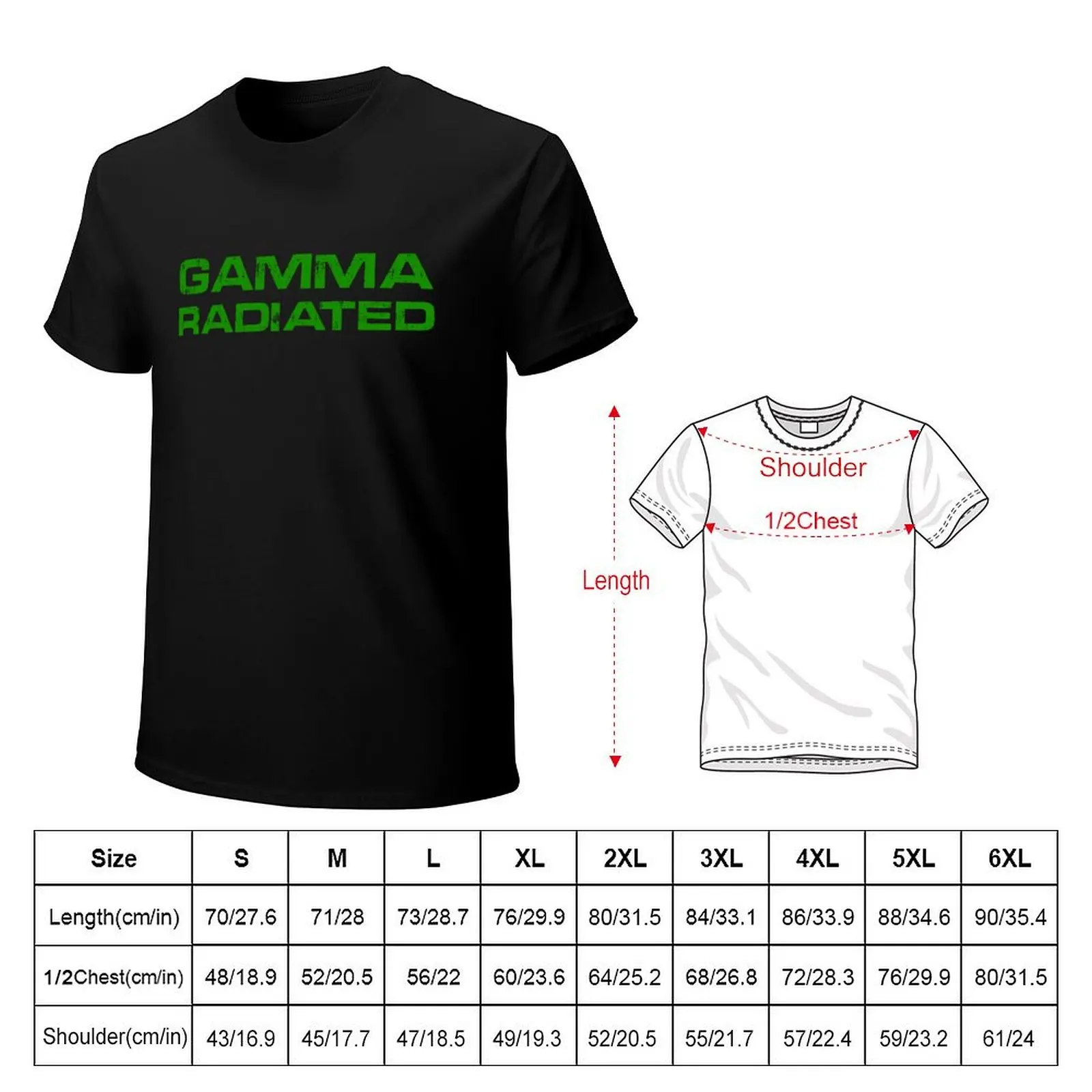 Gamma Radiated T-Shirt graphic shirts animal prinfor boys oversizeds kawaii clothes tshirts for men