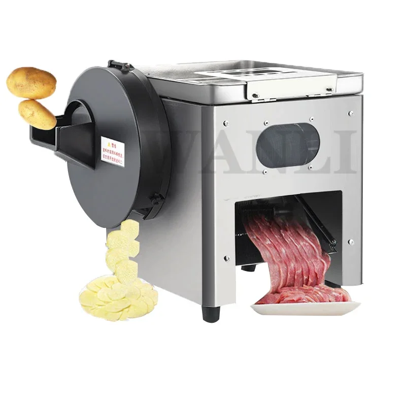 220V /850W  Radish Potato Shredder Filling Meat Grinder Commercial Lamb Beef Beef Roll Slicer  Food Processing Tool