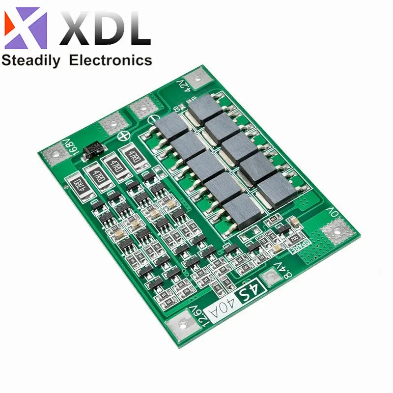 4S 40A Li-ion Lithium Battery 18650 Charger PCB BMS Protection Board with Balance For Drill Motor 14.8V 16.8V Lipo Cell Module