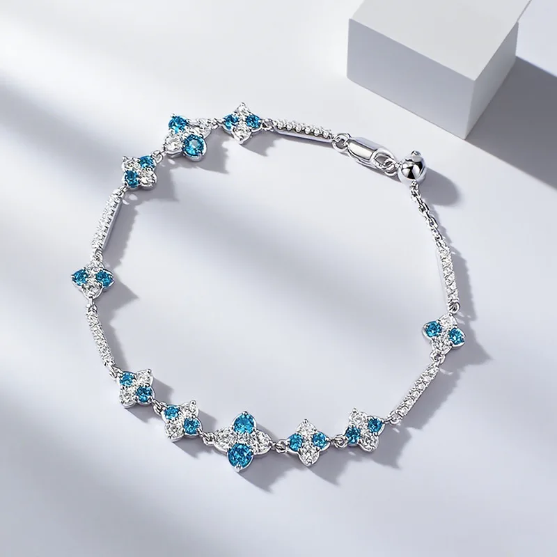 

Luxury Full High Carbon Diamonds Womne's Bracelet-Wedding Engagement Adjustable Bangle & Anniversary Party Jewelry Gift