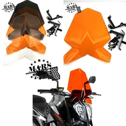 Motorcycle Sports Windshield WindScreen Visor Viser Fits For Duke 125 390 2017 2018 2019 2020-2023Duke125 Duke390  Double Bubble