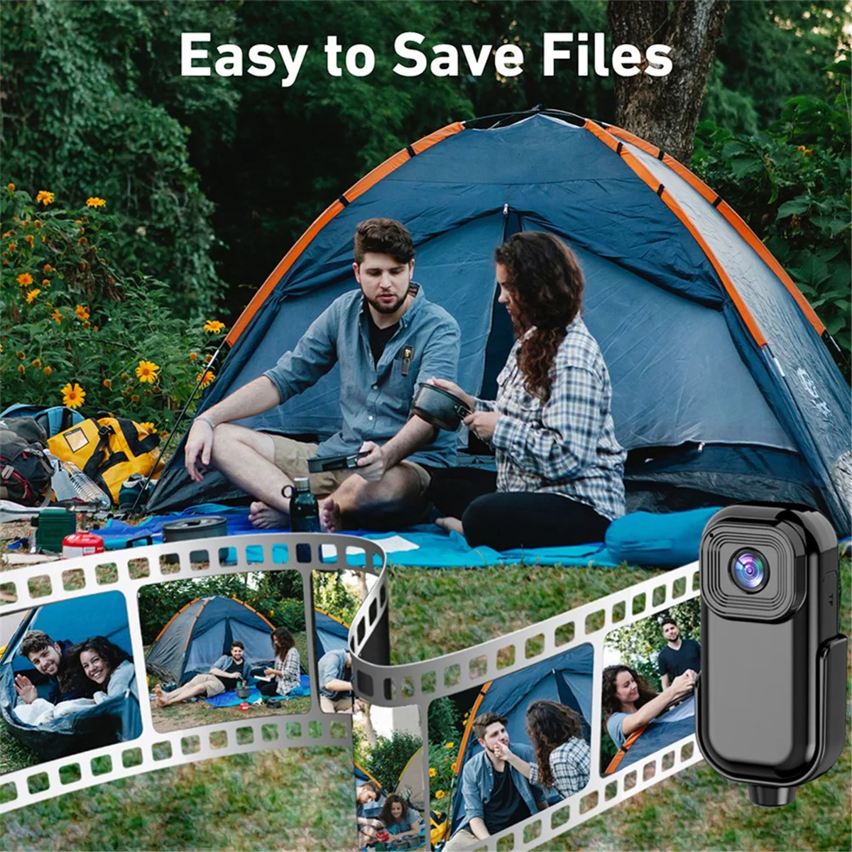 A24P 1080P WiFi caméra de poche Portable caméra corporelle Sport DV caméra d'action avec écran enregistrement vidéo caméra de poche pince arrière