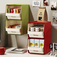 1PC Tea Bag Organizer Box Desktop Snack Organizer Stackable Coffee Office Stationery Organizer Cosmetic Organizer Storage Box