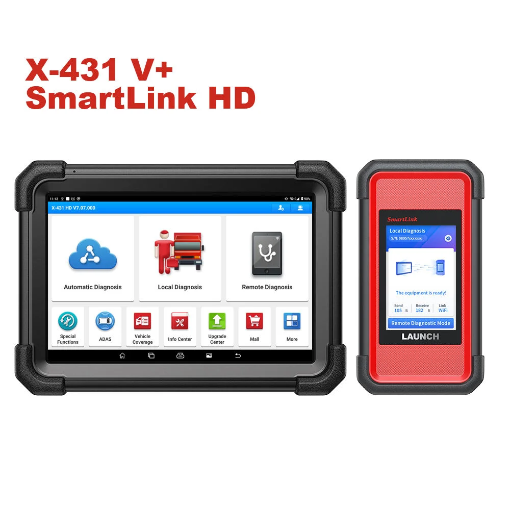 

2025 LAUNCH X-431 V+ SmartLink HD Дизельный сканер 40+ Active OBD2 Беспроводные сбросы Сверхмощный диагностический инструмент для дизеля