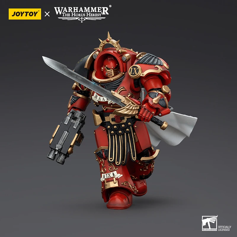 JOYTOY Warhammer Horus Heresy ตัวเลขการกระทํา 1/18 Scale Blood Angels Legion Praetor ทหารรุ่นของเล่นเด็กของขวัญเครื่องประดับ