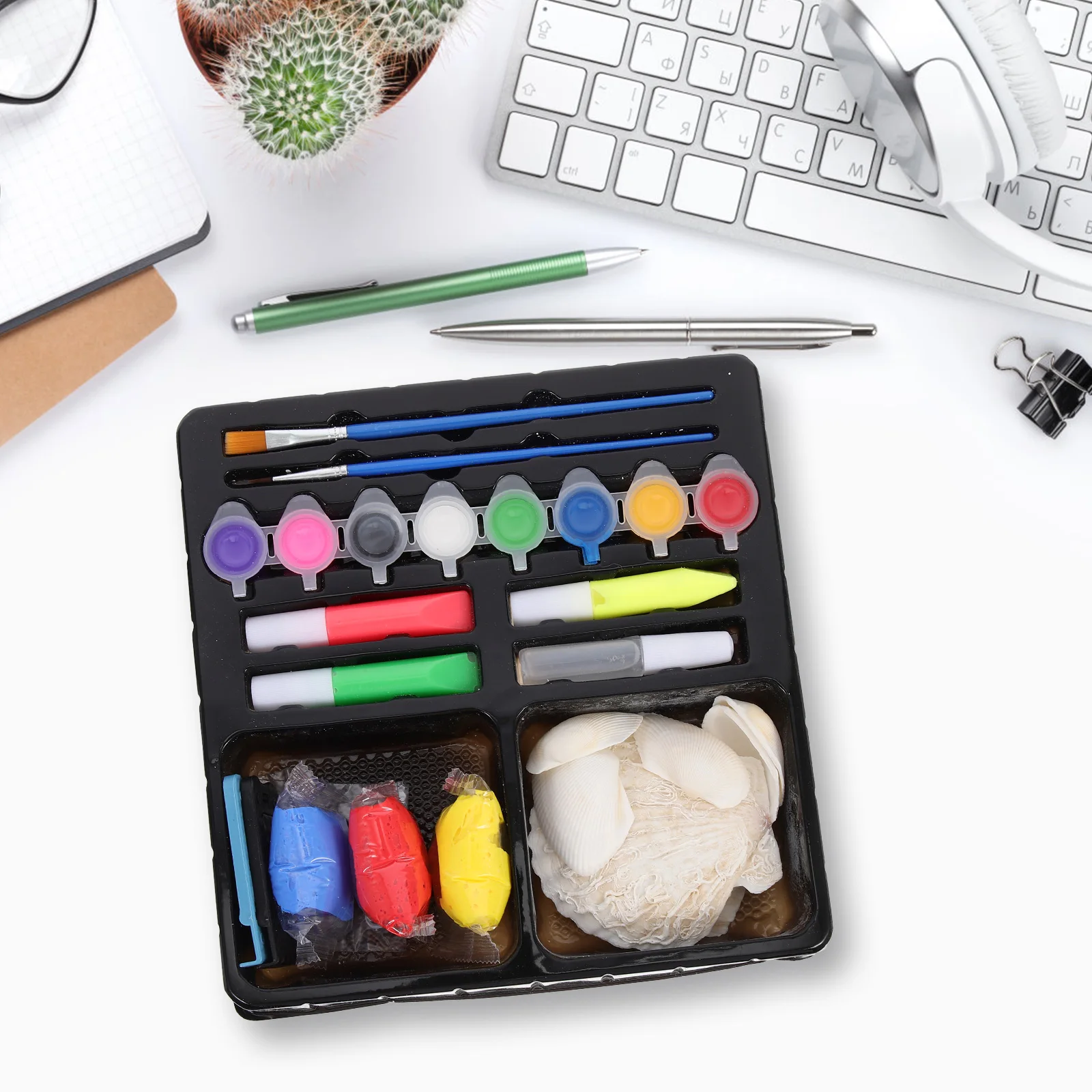 

Shell Art DIY Kits Blank Shells Craft Supplies Children Creative Graffiti Toys Self Coloring Shells Hand Painting Playthings Art