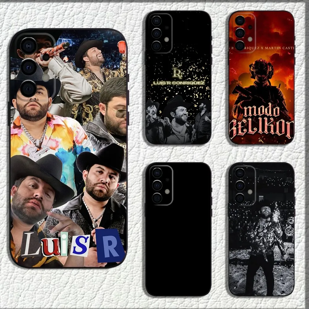 

Singer Luis R Conriquez Phone Case For Samsung Galaxy A13,A21s,A22,A31,A32,A52,A53,A71,A80,A91 Soft Black Shell