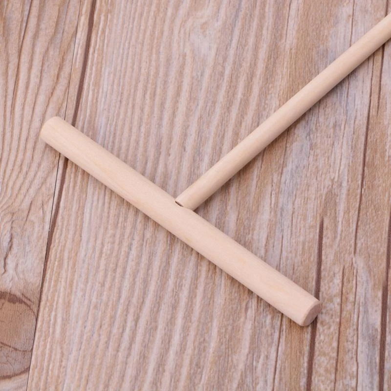 F92B 1PC for T Wooden Pancake Batter Spreader Rolling Pin Kitchen Tool