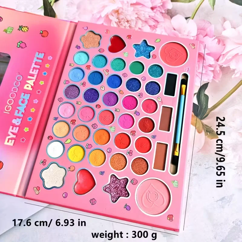 クリスマス 41 色アイシャドウプレートシマーマットスパンコールアイシャドウカラフルなステージボール専用ネオンアイシャドウパレットメイクアップ