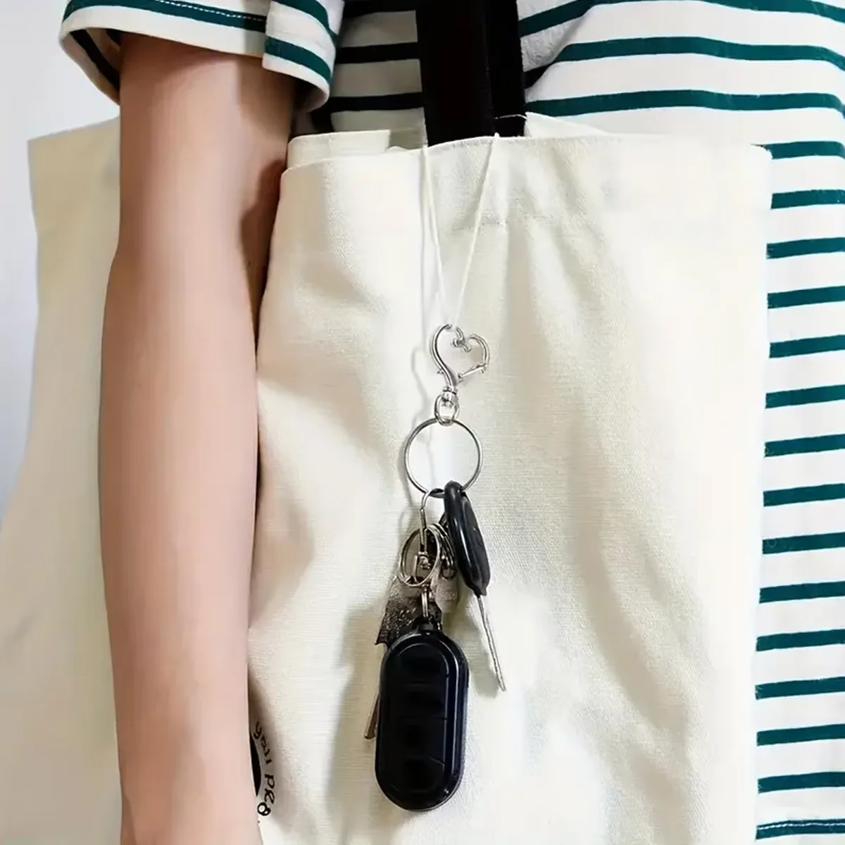 20/40/60 Stück herzförmige drehbare Karabinerhaken mit Schlüsselring, Metall-Schlüsselanhänger, geeignet für Schlüsselanhänger, Lanyards, Charms, Schmuck, DIY-Handwerk – Detail 1