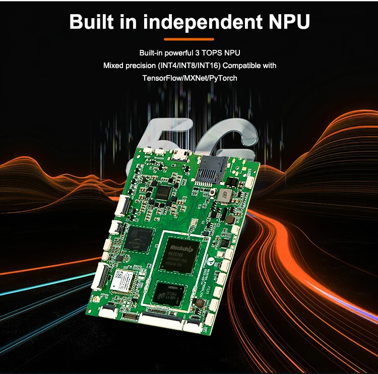Industrial Smart Mainboard RK3576s 4+32GB 6 TOPS NPU Android 14 With WiFi 6 BT 5.4 POE Power Supply MiPi Screen For Smart Home