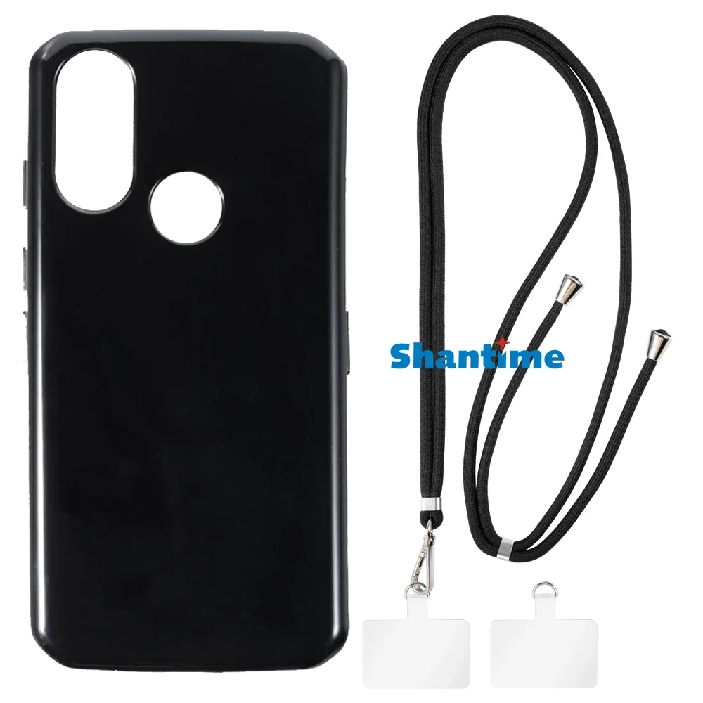 Suitable for CAT S62 Pro Case + Ajustable Neck/Crossbody Lanyards and Spacers, Silicone TPU Cover with Soft