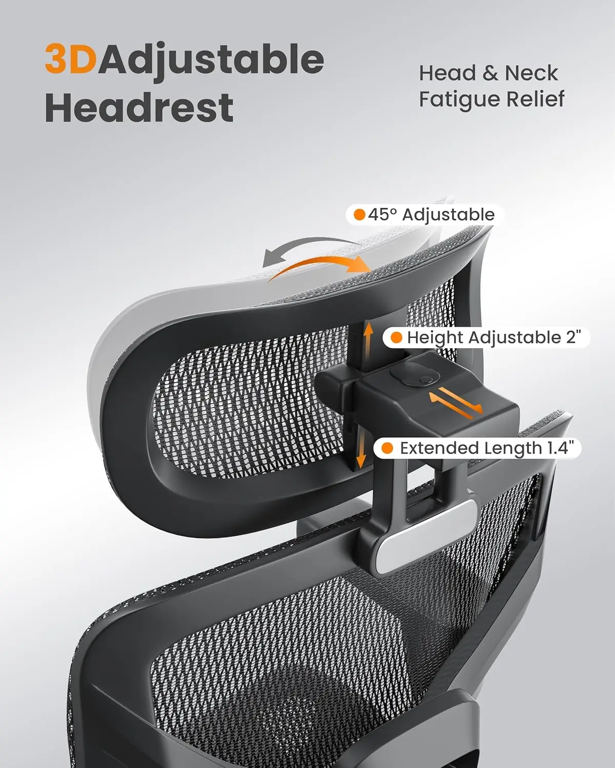 Ergonomic Office Chair Lumbar Support High Back 350lbs Capacity, Customized
