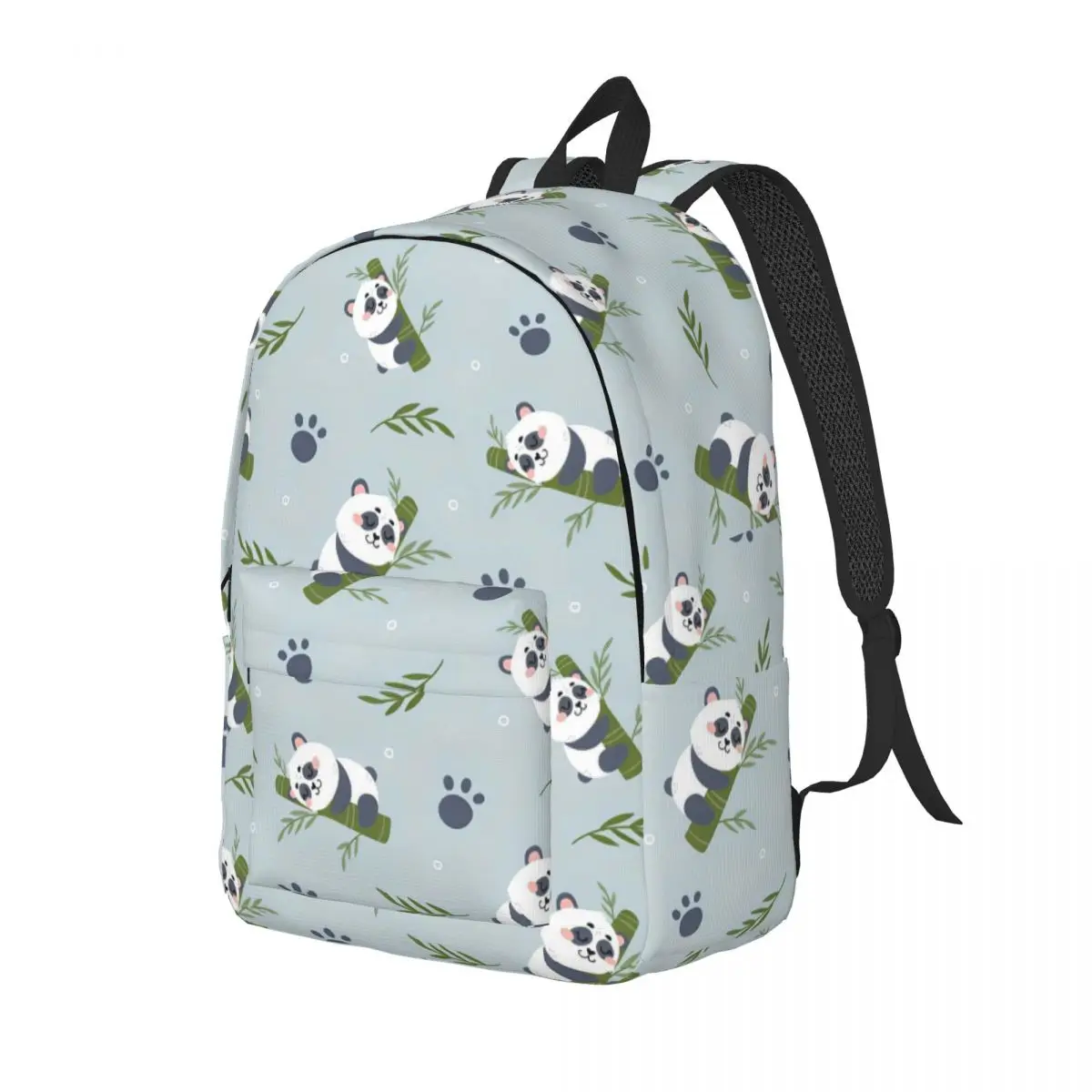 Panda Paw Pattern Animal Teenage Backpack Gift Student Work Daypack for Men Women Laptop Computer Canvas Bags
