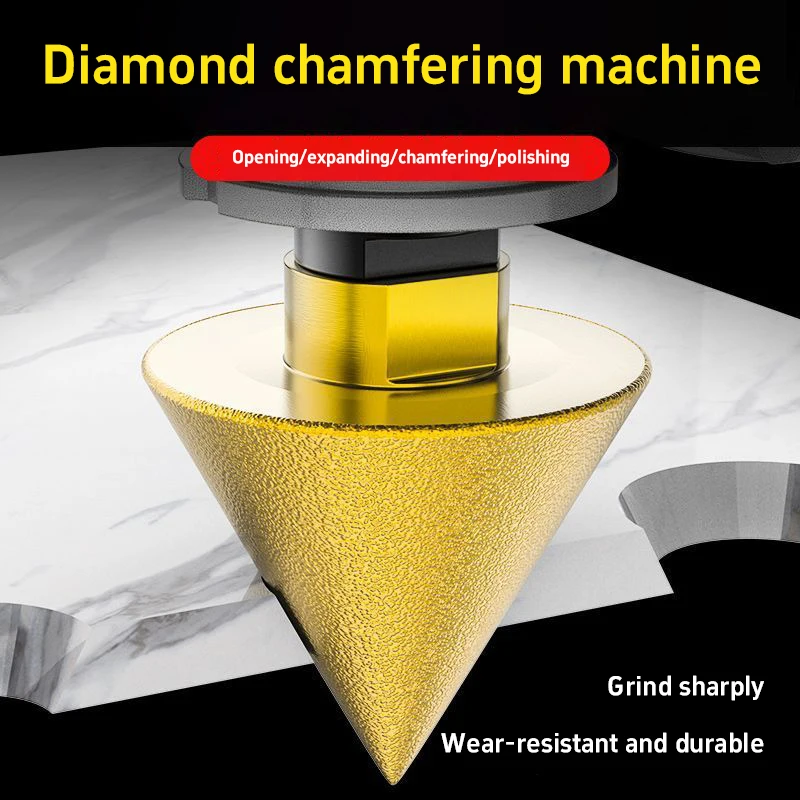 1PC M14 Heavy-Duty Diamond Chamfer Drill Bit Suitable For Granite Tile with Expansion Trimming Band 38/50mm Drill Bits Tools