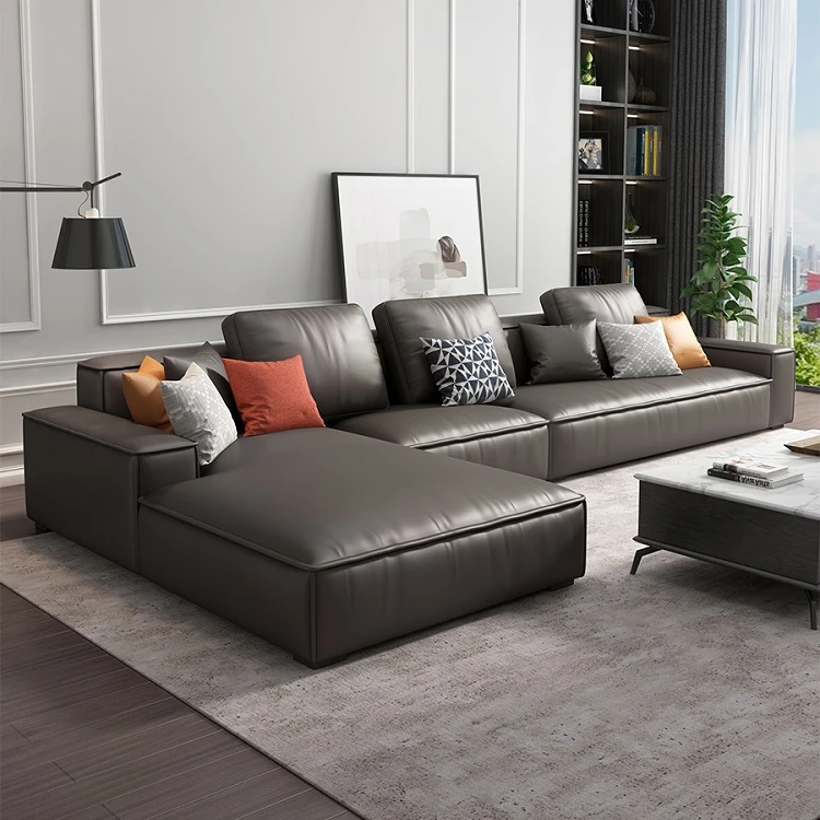 

Modern Simple Small Family Living Room Wash Free Technology Cloth Sofa Home Sofa Set