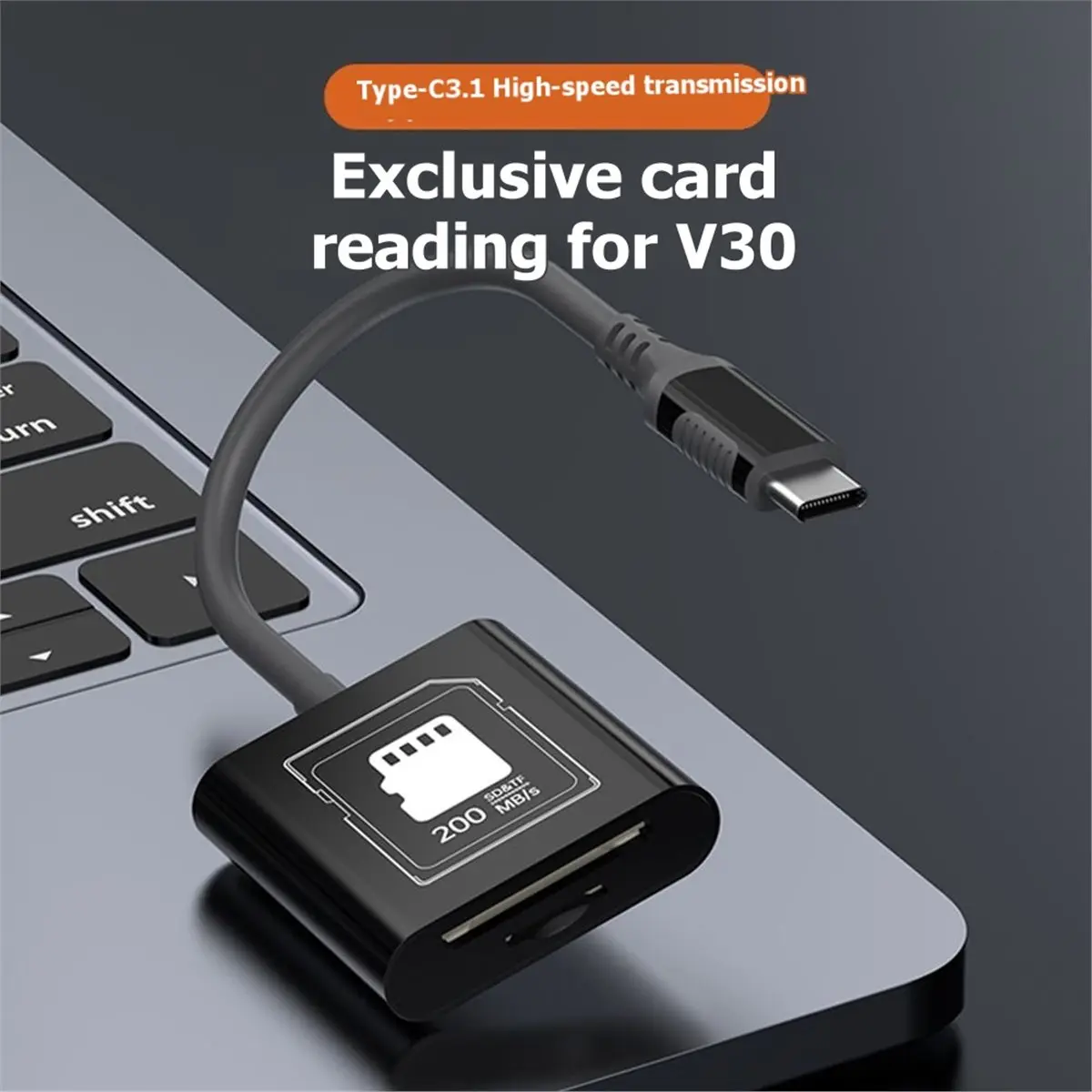 Card Reader USB 3.0 Dual Card Reading High-Speed Overclocking SD/Memory Card Conversion TF/Android Type-C PC