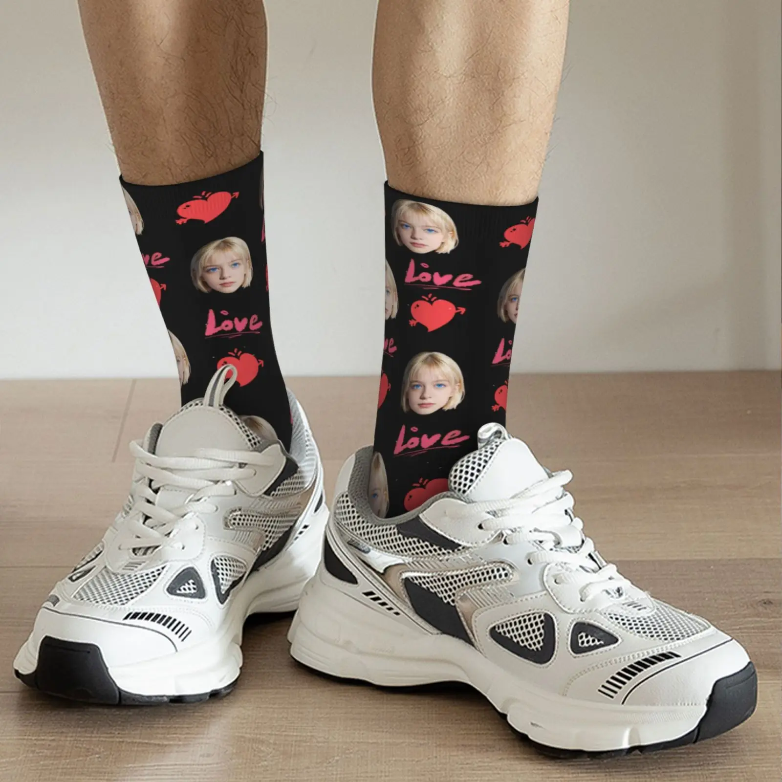 Custom avatar socks for men and women custom photo socks DIY personalized picture socks photo socks personalized gifts view 6