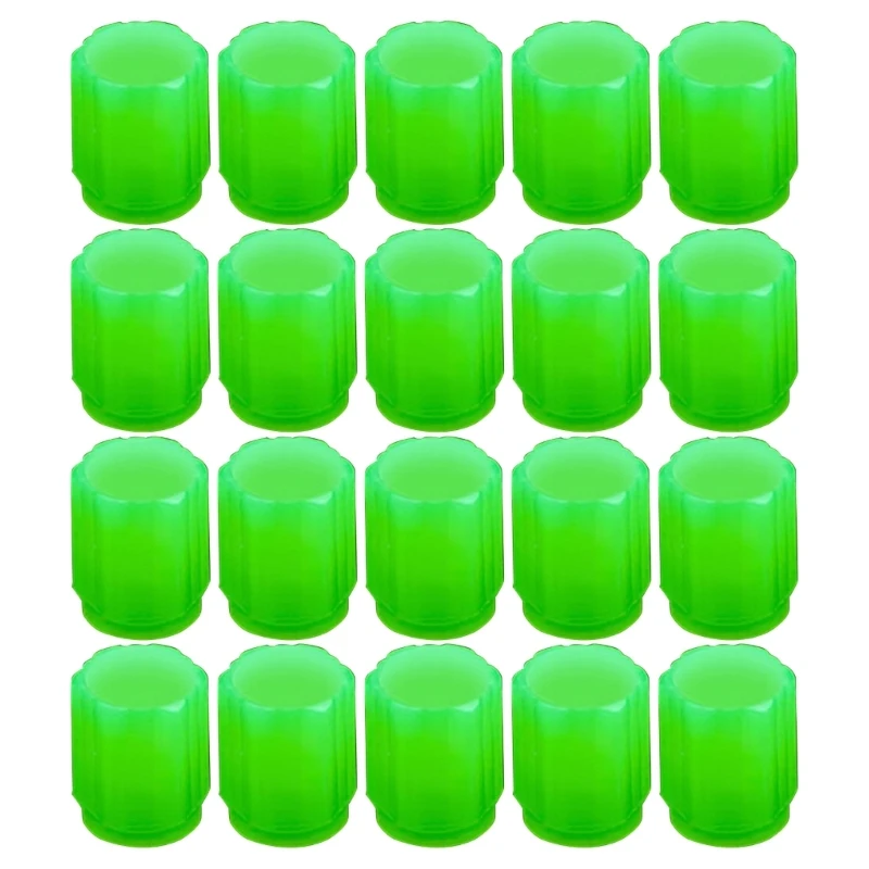 20PCS Fluorescent Car Tire Caps, Luminous Tire Air Caps Cover, Vehicle Tire Pressure Caps,Universal