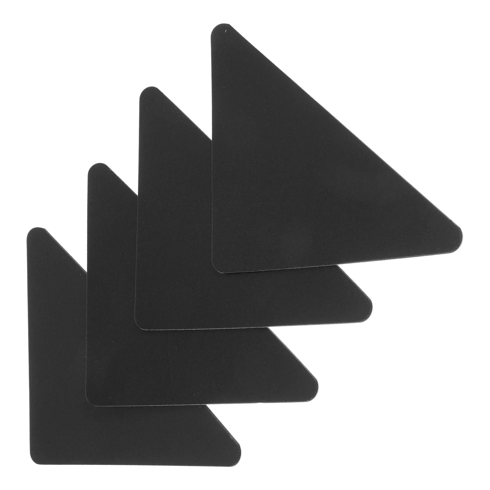 4 قطعة ملصقات سجادة مضادة للانزلاق قابلة للغسل لاصق نانو أسود للأرضيات الخشبية والسجاد والبلاط ولا وسادات قبضة بقايا #3