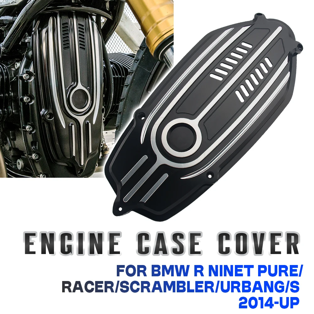 For BMW RNINET Front Engine Case Cover R Ninet R9T 2014-2023 2022 2021 2020 2019 Motorcycle Breast Plate Protection Aluminum