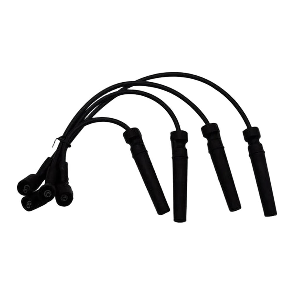 For Daily Driving Spark Ignition Wire Vehicle Spark Cable Black High Temperature Resistant OEM Standard Design