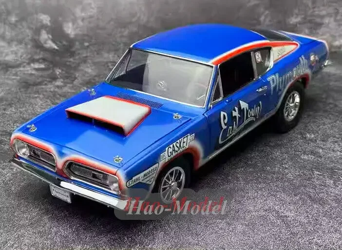 

ACME 1/18 для Plymouth HEMI Cuda 1968, модель автомобиля с мышцами, сплав, литье под давлением, имитация игрушек, подарки на день рождения для мальчиков, хобби, демонстрационные украшения