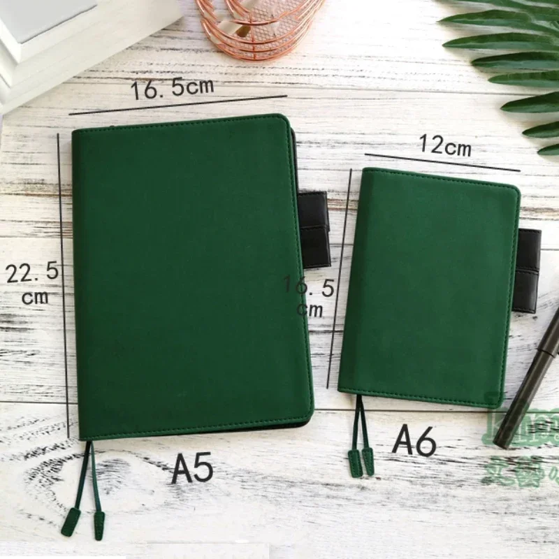 A5 Notebook Cover for Hobo Midori Planner Diary Book Leather Specifications Covers Japanese Style Icecream Color School