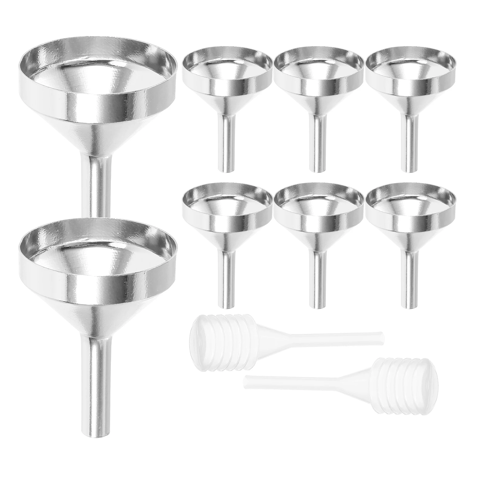 

1 set Metal Funnel Mini Funnels for Liquid Transfer Small Bottles Aluminum Oxide Travel Skincare Refill Perfume