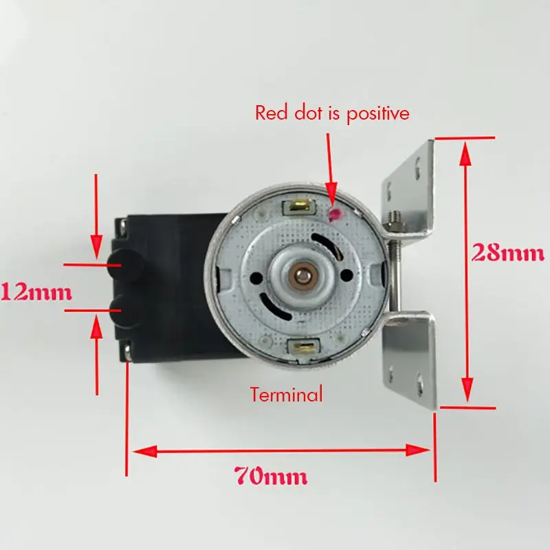 -80kpa Mini vakum pompası DC 12V 24V negatif basınç emme hava pompası diyafram pompası çukurluğu vakum pompası 12L/Dak вакуумный насос