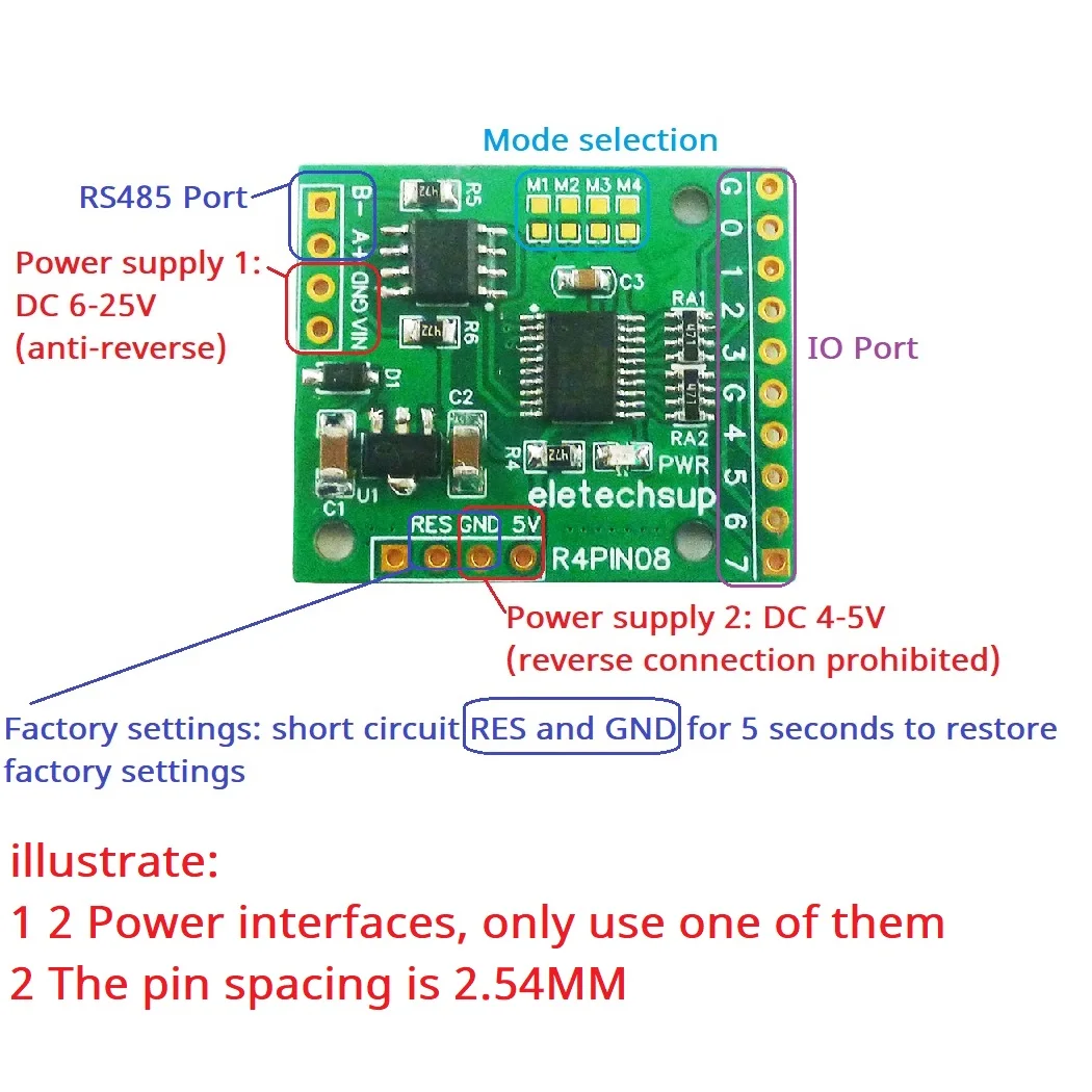 DC 5V 12V 24V 8DI/8DO/4DI-4DO/2DI-6DO/6DI-2DO RS485 płyta główna do sterowania siecią Raspberry Arduino ESP32 PLC